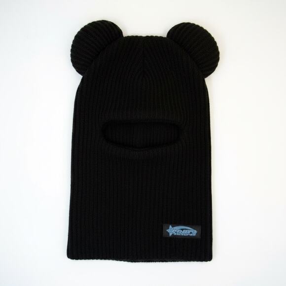 Dream Come True Accessories - Dream Come True Black Knit Balaclava with Bear Ears